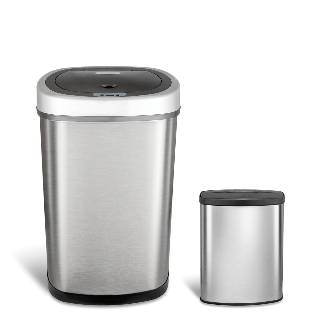 Motion Sensor Touchless 13.2 Gal / 2.1 Gal Stainless Steel Trash Can E200