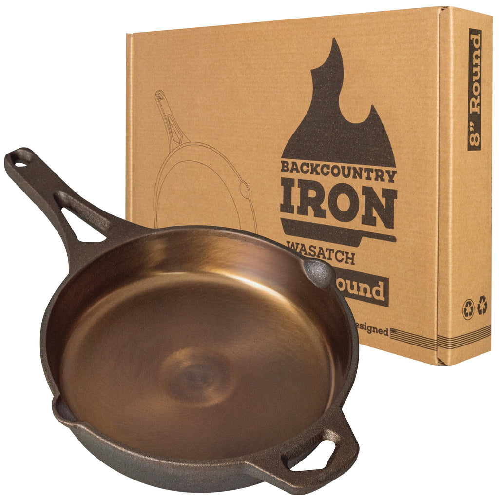 8 Inch Pre-Seasoned Round Cast Iron Skillet Q8103
