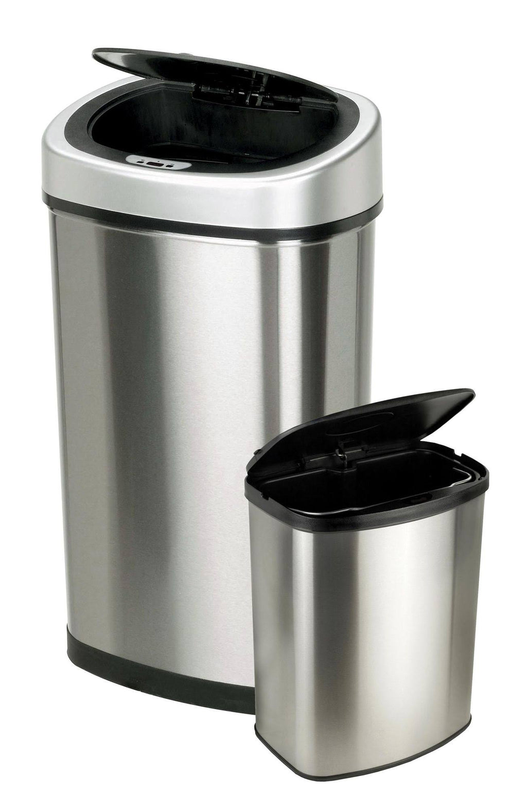 Motion Sensor Touchless 13.2 Gal / 2.1 Gal Stainless Steel Trash Can E200