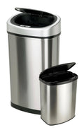 Motion Sensor Touchless 13.2 Gal / 2.1 Gal Stainless Steel Trash Can E200