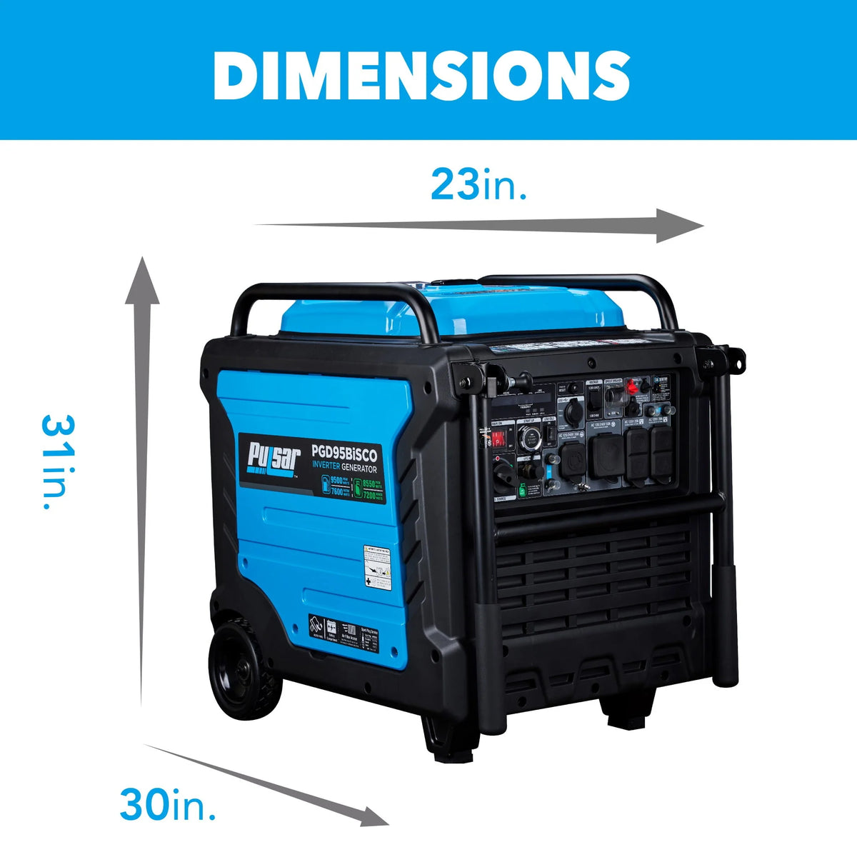 9,500 Watt Dual Fuel Inverter Generator Q80479