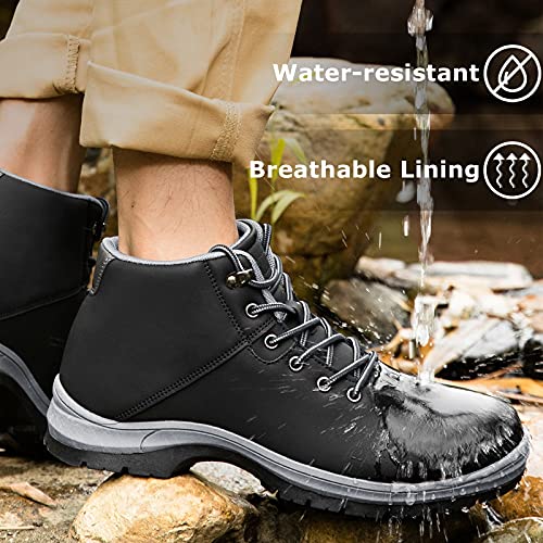 Mens Lightweight Water Resistant Mid Ankle Hiking Boots D8155
