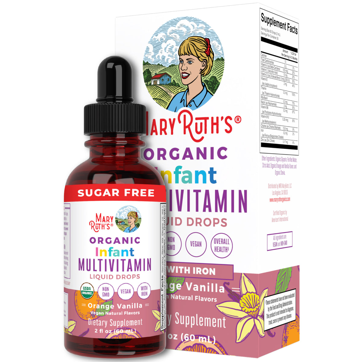 USDA Organic Multivitamin Liquid Drops, 2 fl oz O913674
