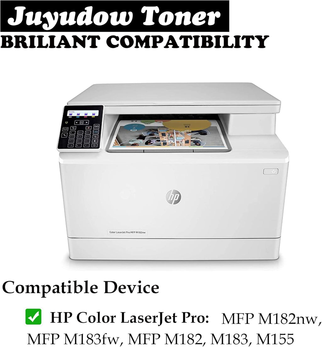 Toner Cartridge for HP 215A 215X W2310A W2311A W2312A W2313A Compatible for HP Color Pro MFP M182 M183 M155 Printer, 4 Packs M805919