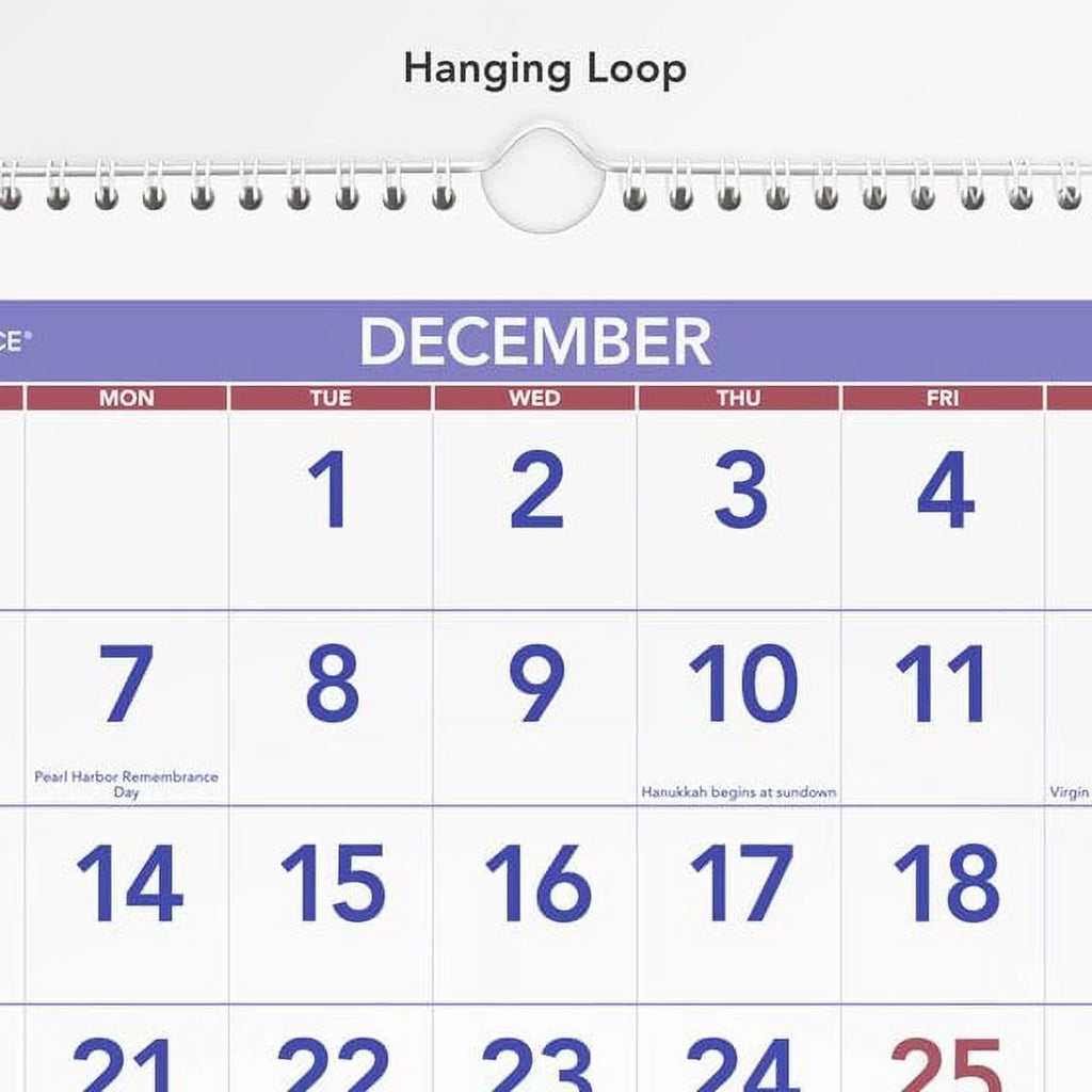 14-Month Vertical Wall Calendar, 12" x 27" G197497