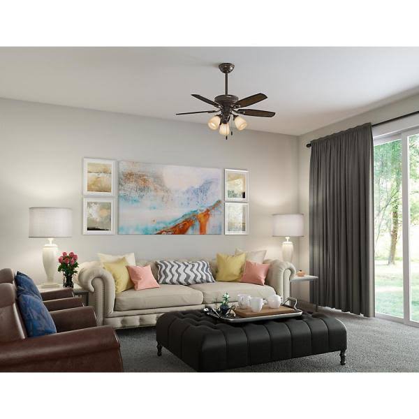 Onyx Bengal Ceiling Fan with Light M186