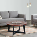 31 Inch Round Mango Wood Coffee Table B189