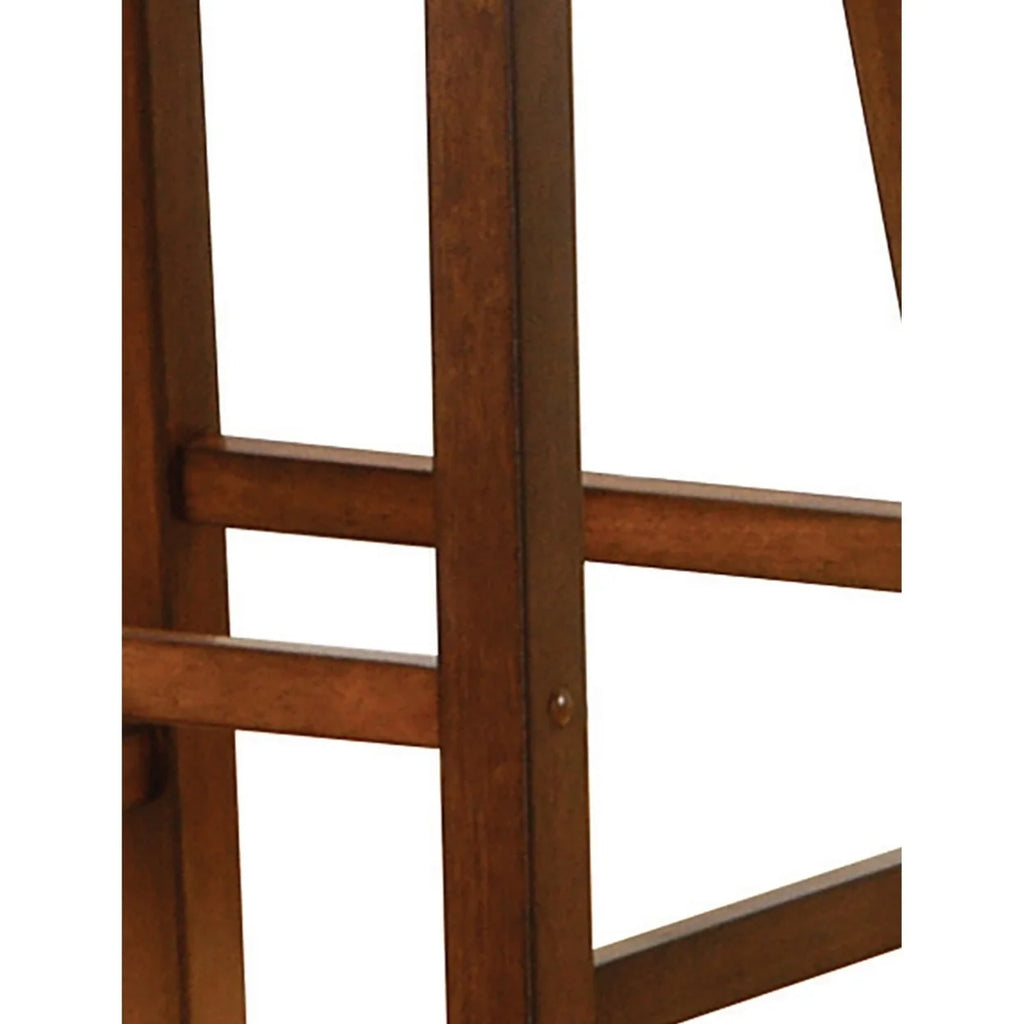 Chestnut Wooden Bar Stools Set of 2 K2134