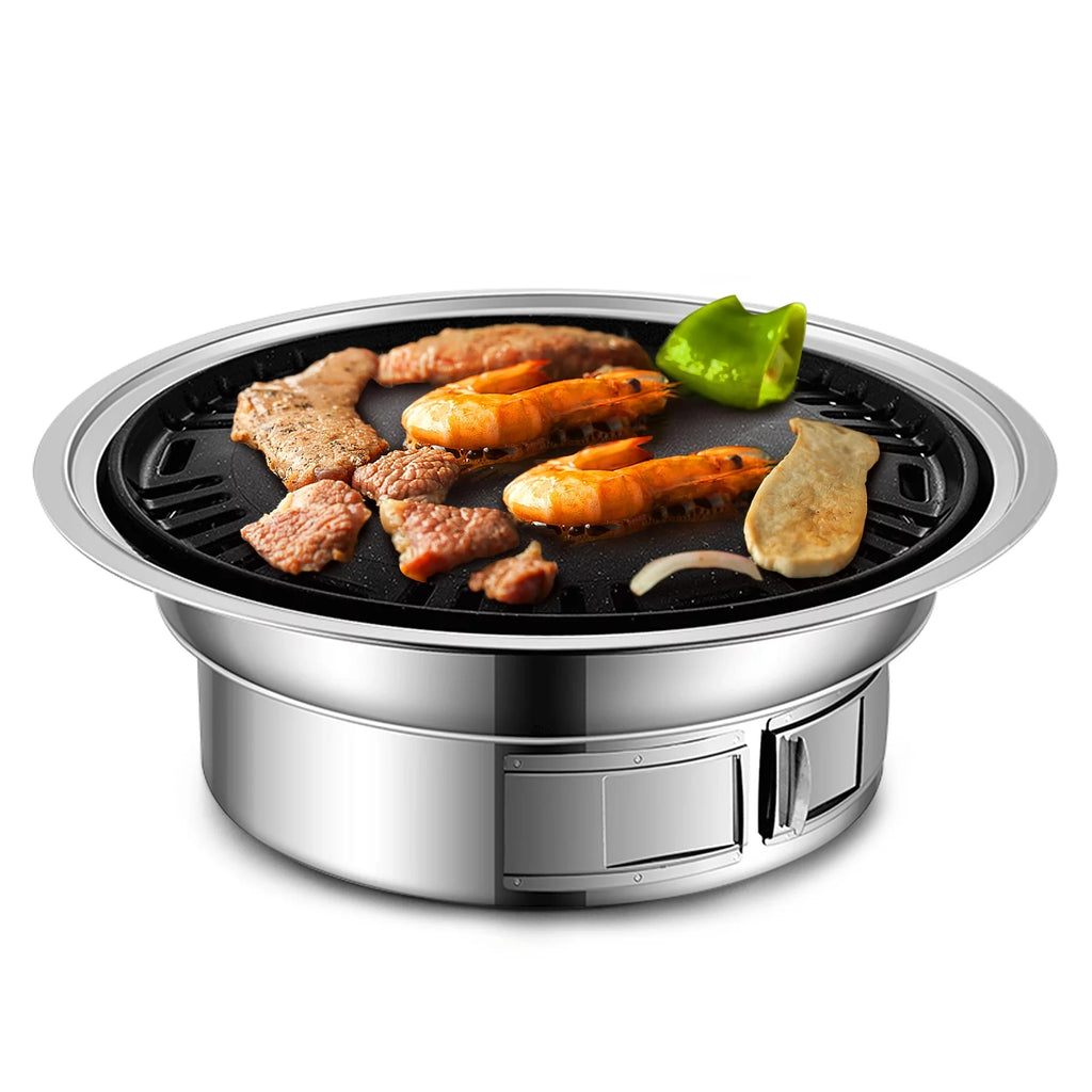Charcoal Grill Non-stick Portable Stainless Steel BBQ Stove S6750