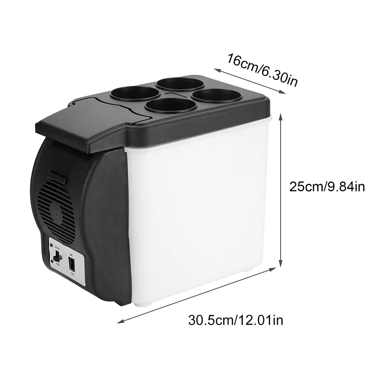 6L 12 Volt Portable Electric Cooler Warmer W8398