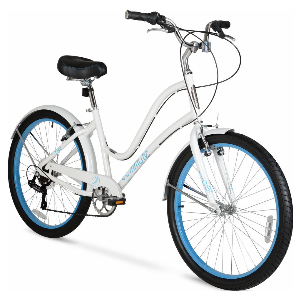 White 26" Commuter Bike J3994