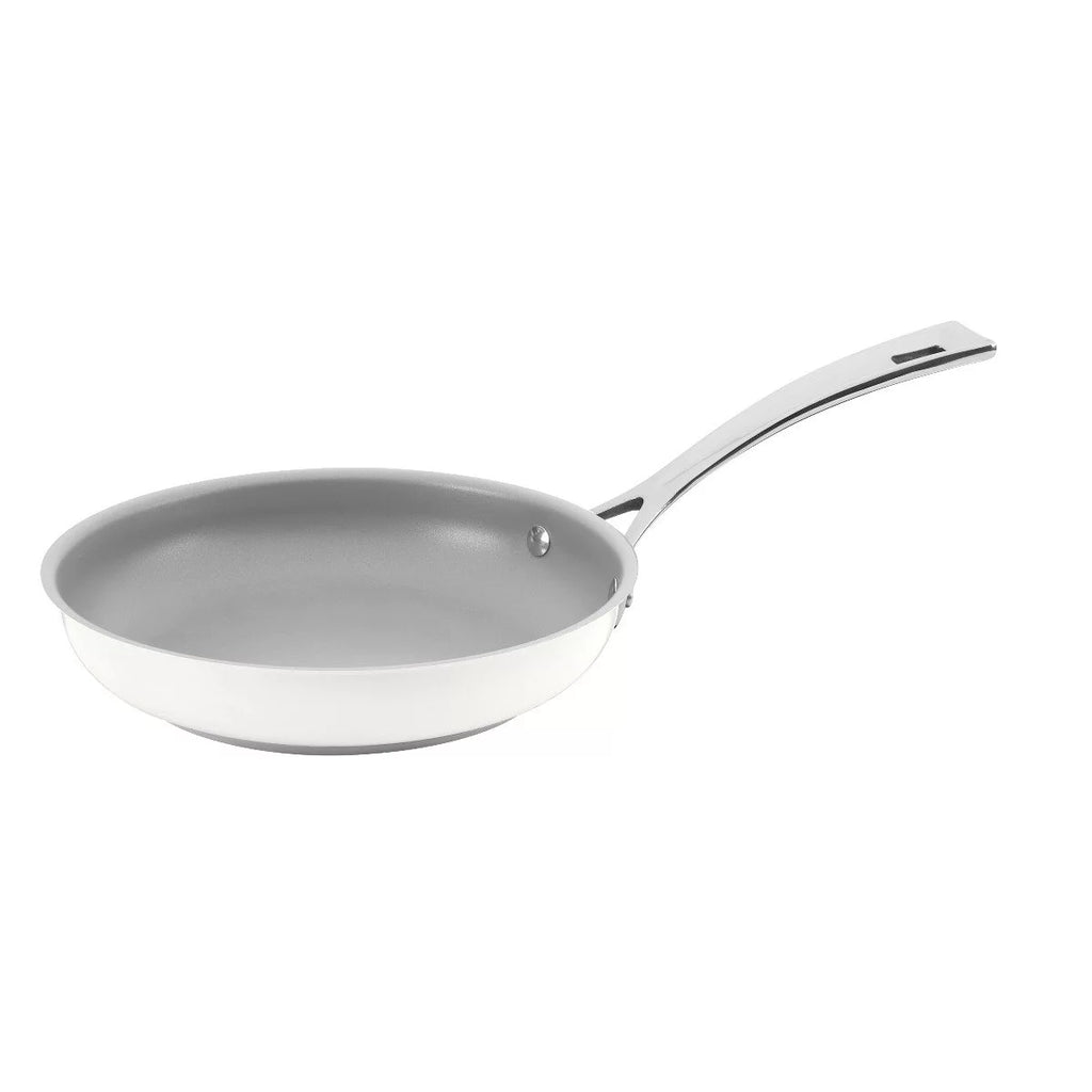 Matte White Non-Stick Stainless Steel Skillet 8" D860