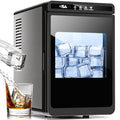 Clear Ice Cube Makers, 26Lbs/24H, Portable Countertop, Self-Cleaning, Black S9982