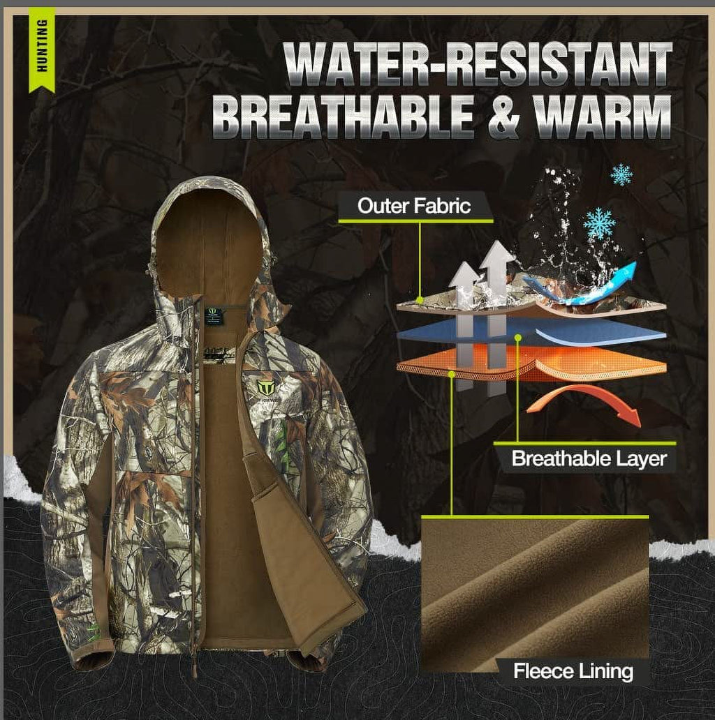 Hunting Jacket and Pants with Fleece Lining W77175