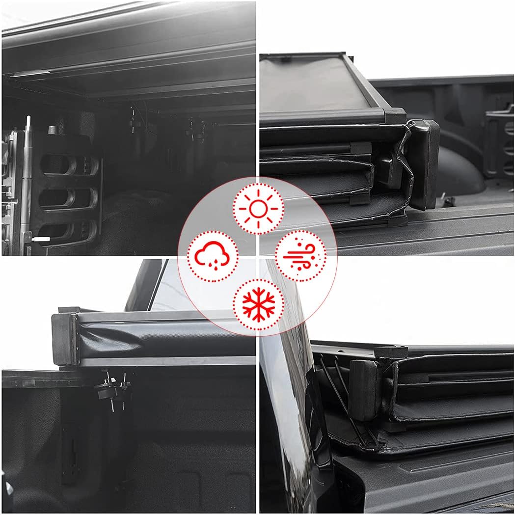 Soft Folding Truck Bed Tonneau Cover for Chevy Colorado/GMC Canyon 2015-2021 Fleetside 5FT Bed N8016