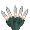 Clear Mini Christmas Lights Set of 300 Green Wire Y237394