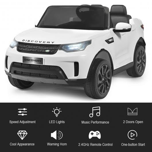 White 2-Seater Ride on Car F1576