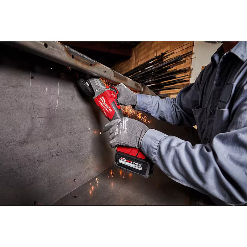 18V Lithium-Ion Brushless Cordless 5 in. Flathead Braking Grinder Y957