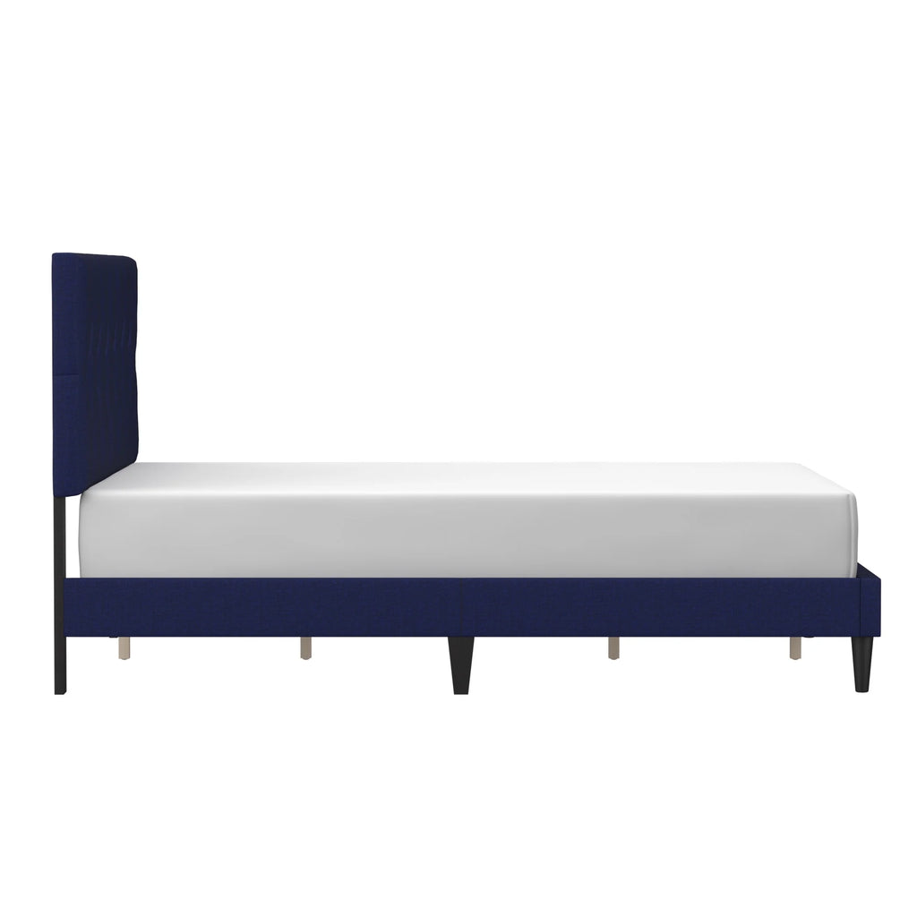 Gray Diamond Tufted Upholstered Queen Platform Bed W734