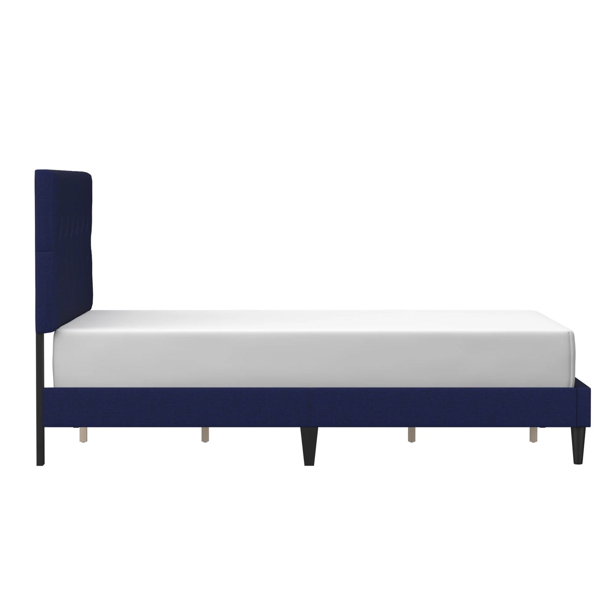 Gray Diamond Tufted Upholstered Queen Platform Bed W734