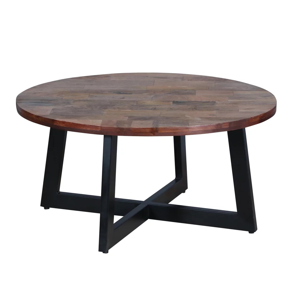 31 Inch Round Mango Wood Coffee Table B189