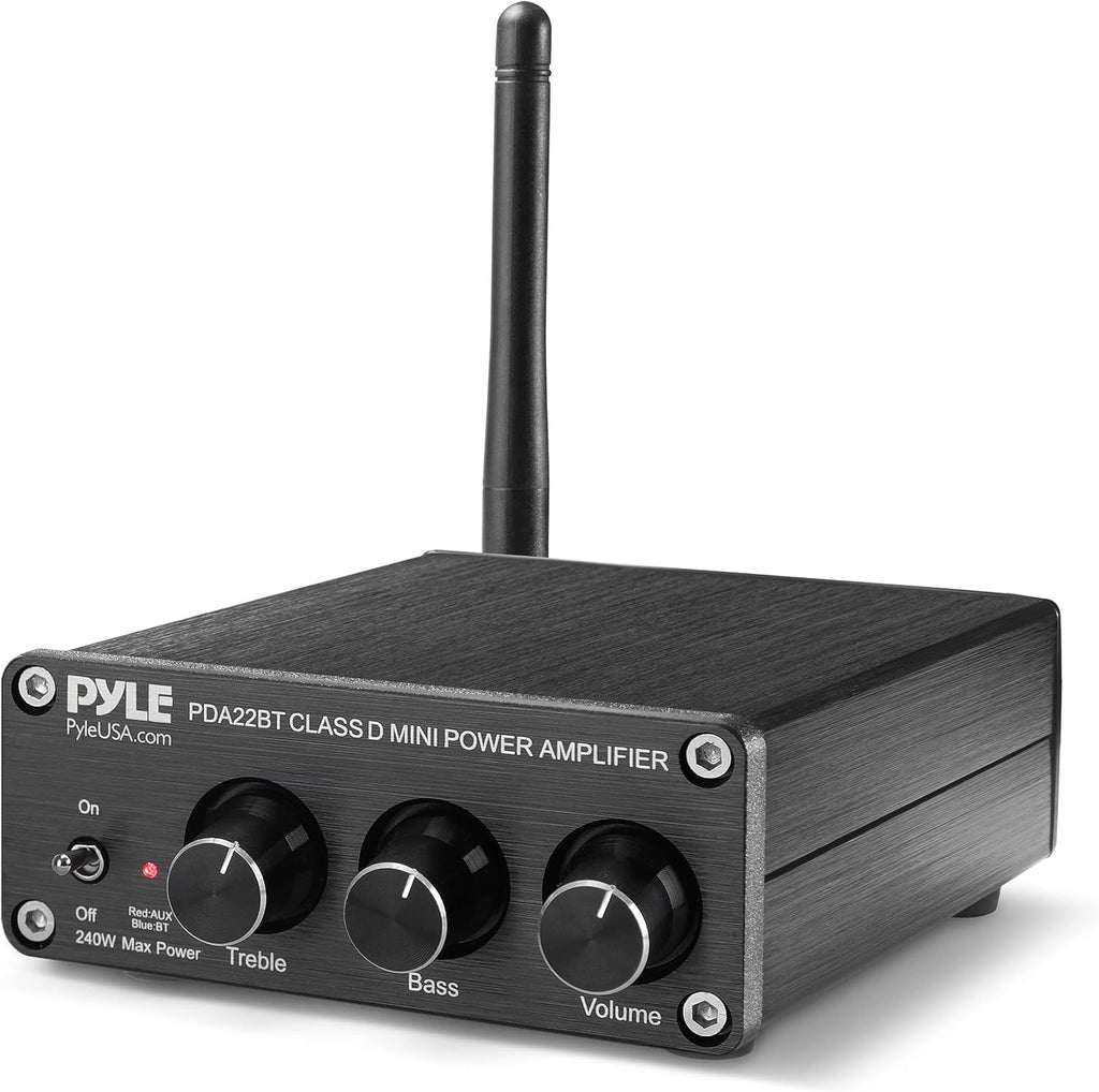 Bluetooth Mini Stereo Amplifier, 2 x 100 Watt, Aluminum Diecast, Pack of 2 Y8718