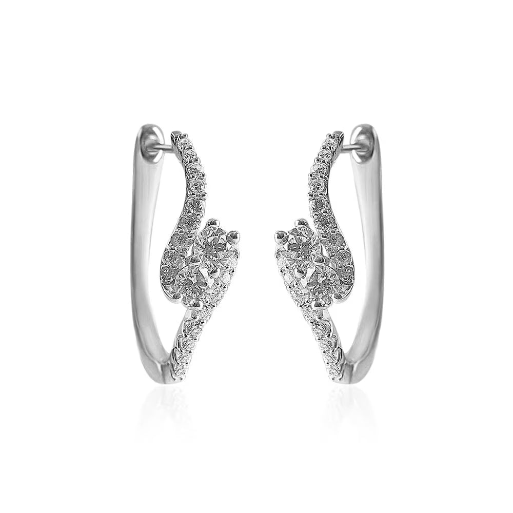 Interlocking Hoop Earrings F388312