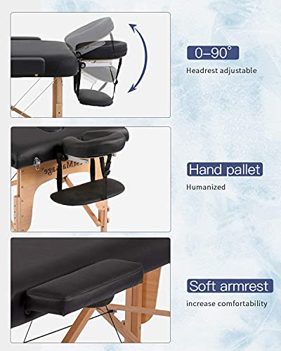 Portable Massage Table 2 Folding Adjustable O27021