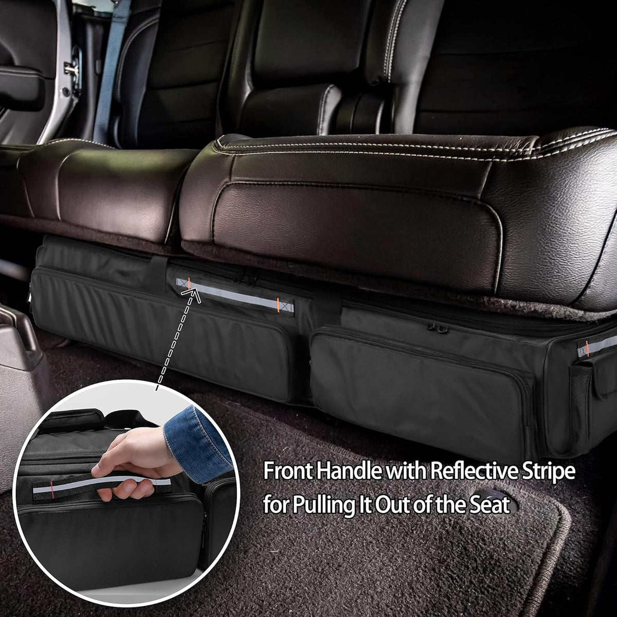 Under Seat Storage Bag with Inner Dividers & Multiple Pockets S425