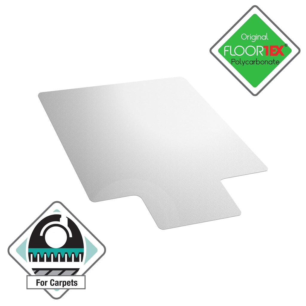 Polycarbonate Rectangular Lipped Chair Mat A2959