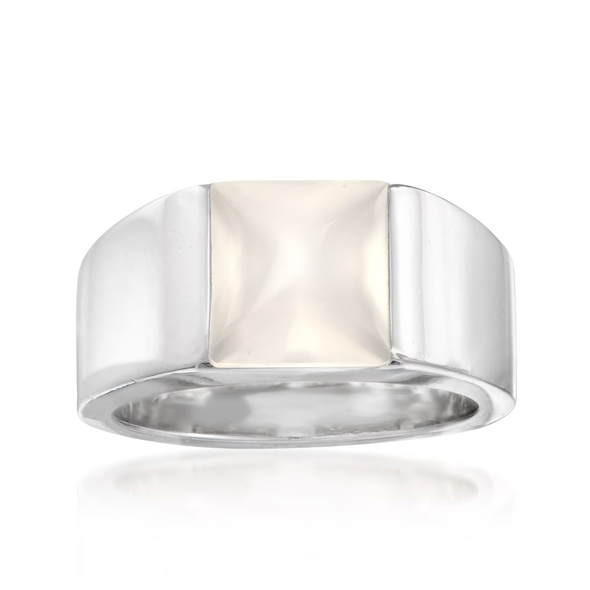 Vintage Cartier Moonstone Ring in 18kt White Gold A61700