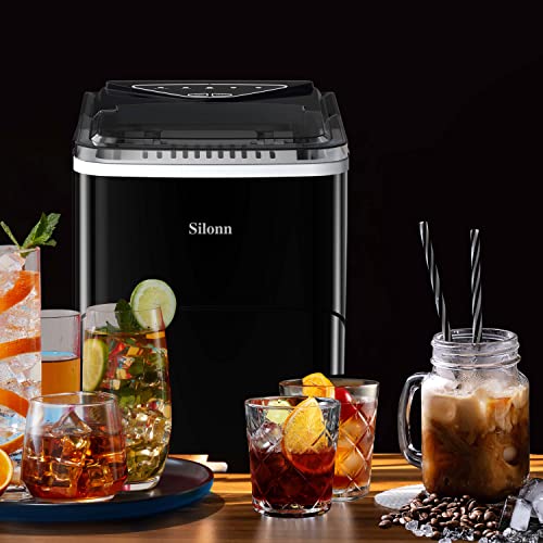 Countertop Ice Maker with 2L Capacity, 26lbs in 24Hrs, 2 Sizes Bullet Ice Q96880