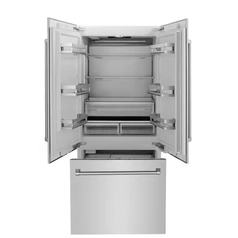 36 in. 3-Door French Door Refrigerator with Internal Water and Ice Dispenser in Stainless Steel V98936