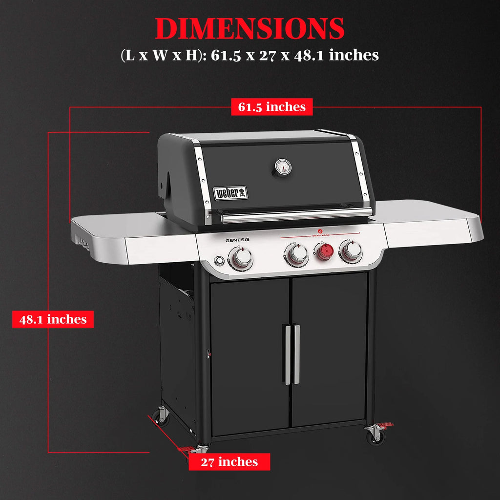 3-Burner Propane Gas Grill in Black N476430