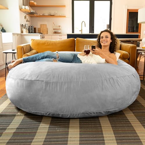 Charcoal Convertible Bean Bag Bed K63286