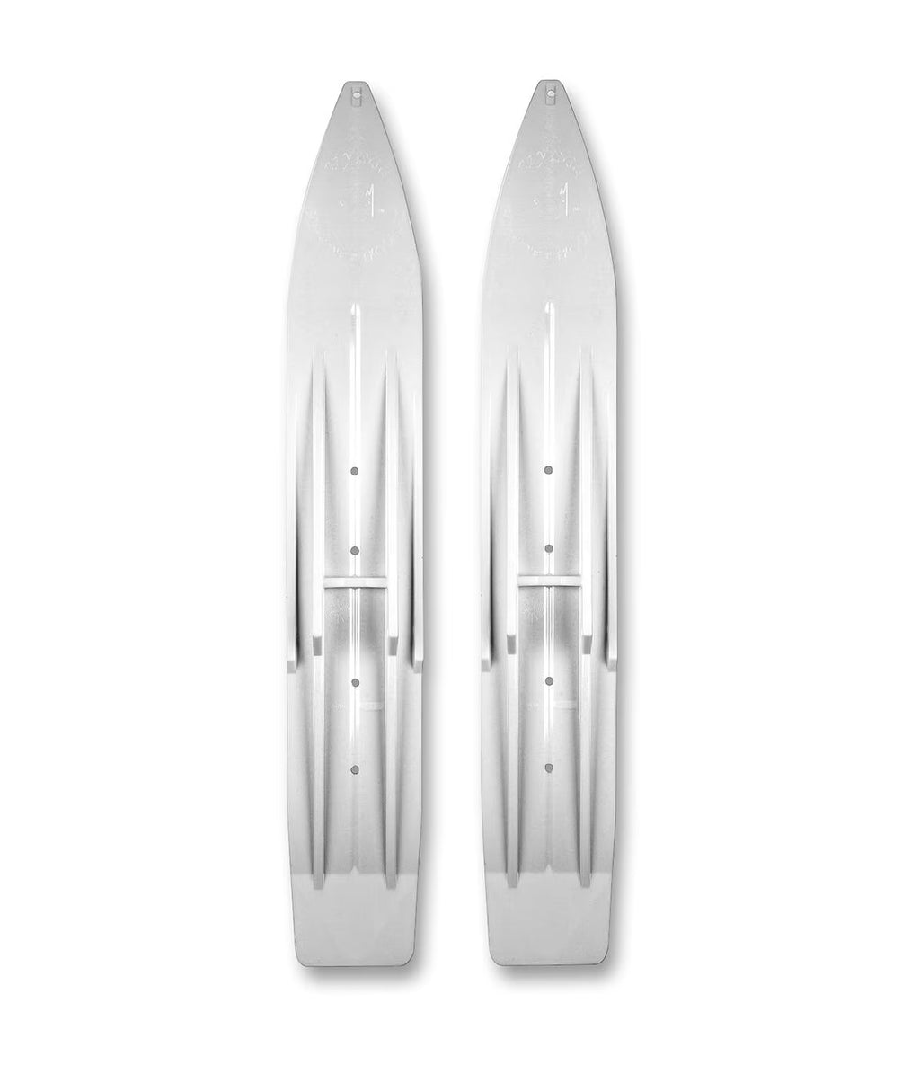 White 7" Wide Plastic Snowmobile Skis M16283