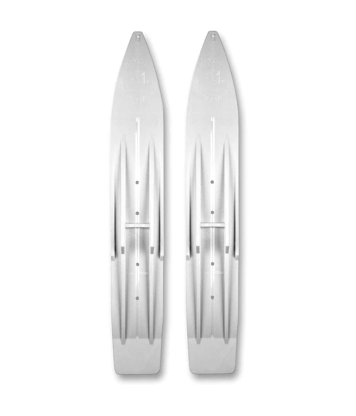 White 7" Wide Plastic Snowmobile Skis M16283