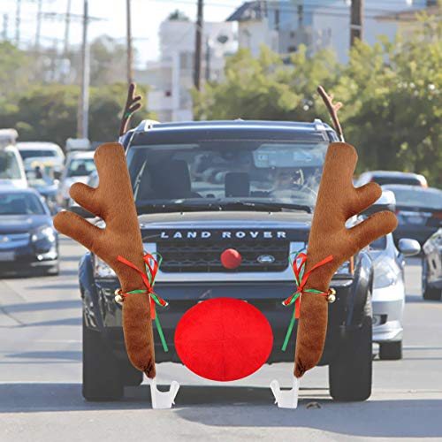 Car Reindeer Antler Kit with Tail Nose T89508