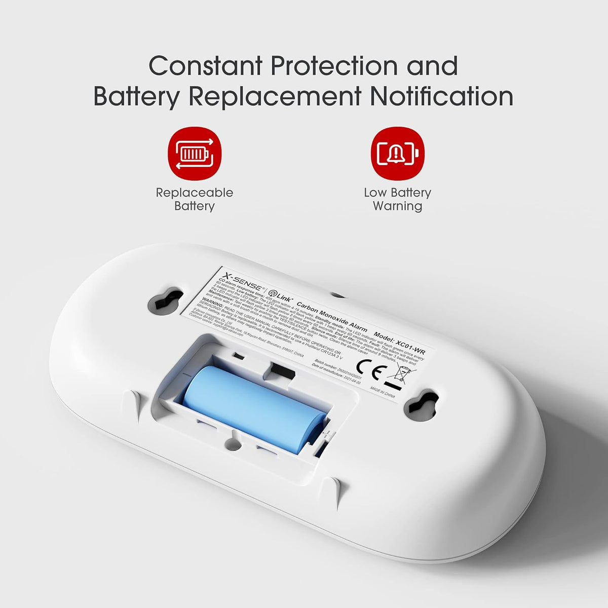 Wireless Interconnected Carbon Monoxide Detector, Pack of 2 R149