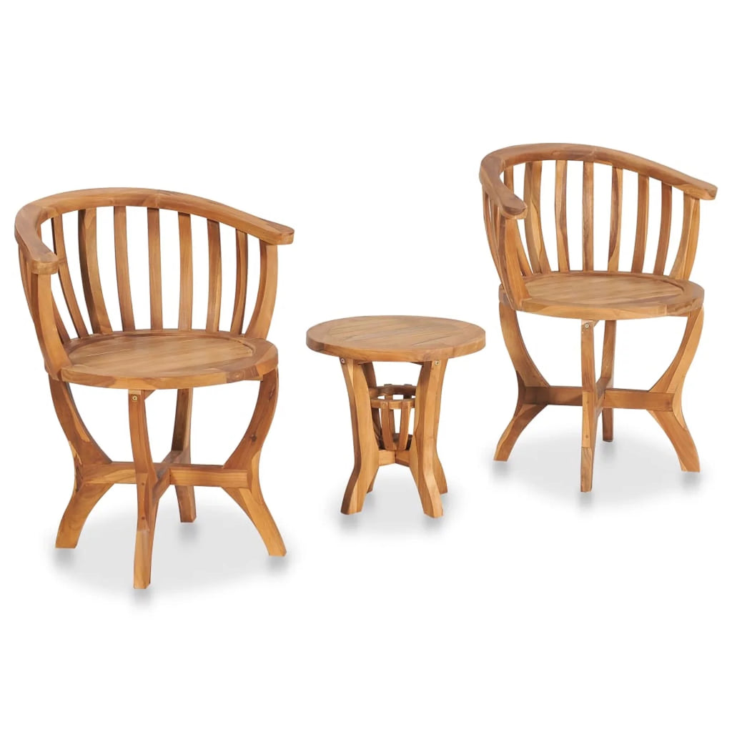 3 Piece Teak Wood Bistro Set O8316