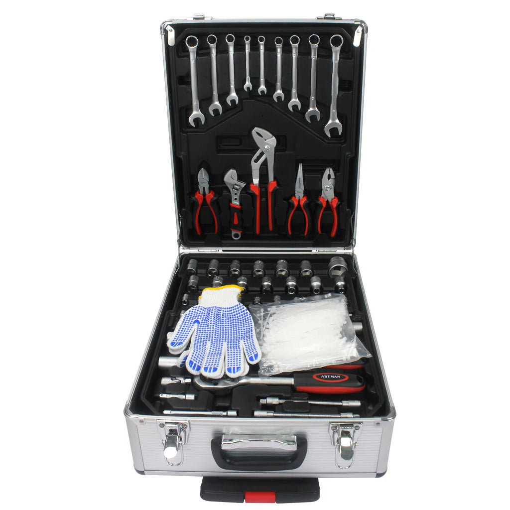 White 4 Layers Rolling Tool Box Set C139035