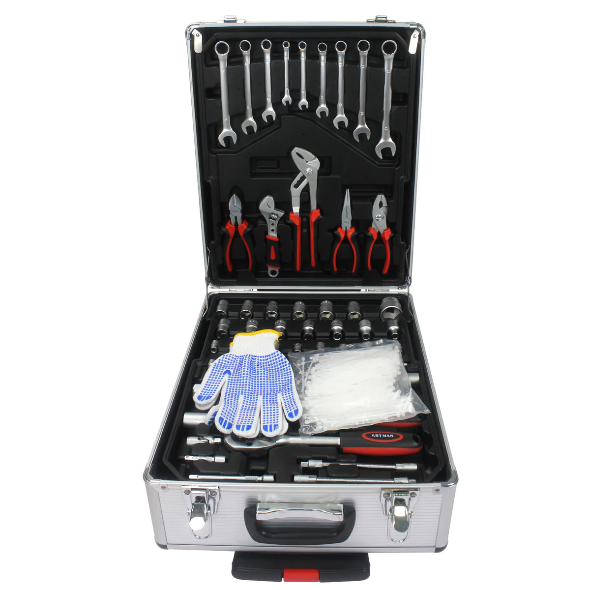 White 4 Layers Rolling Tool Box Set C139035