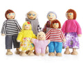Wooden Dolls Playset Set of 7-Piece N92363