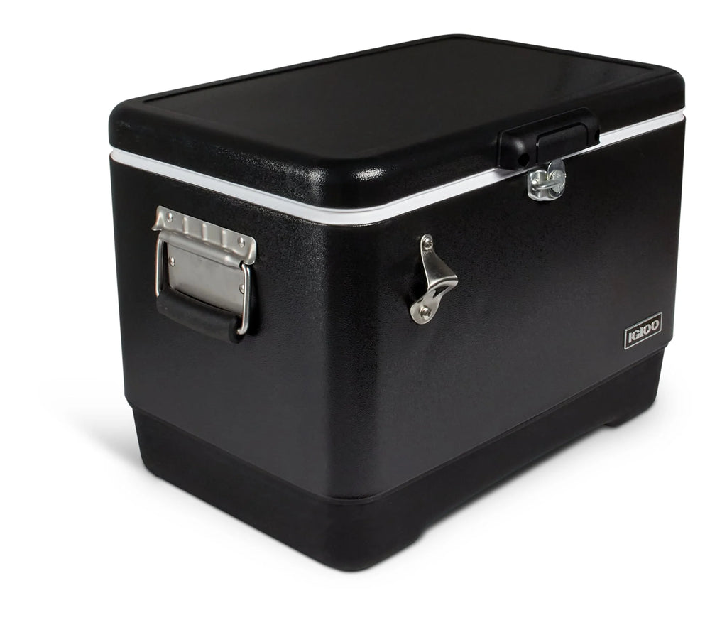 54 Qt Hard Sided Cooler, Black O8345