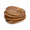 Brown Wine Appetizer Plates Set W773