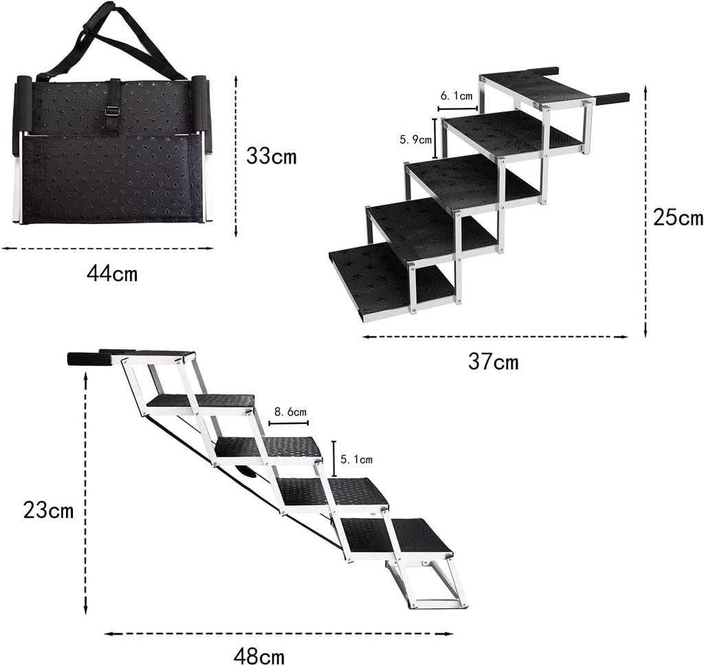 Folding Dog Ramp for Large Dogs with Non-Slip Surface W987439