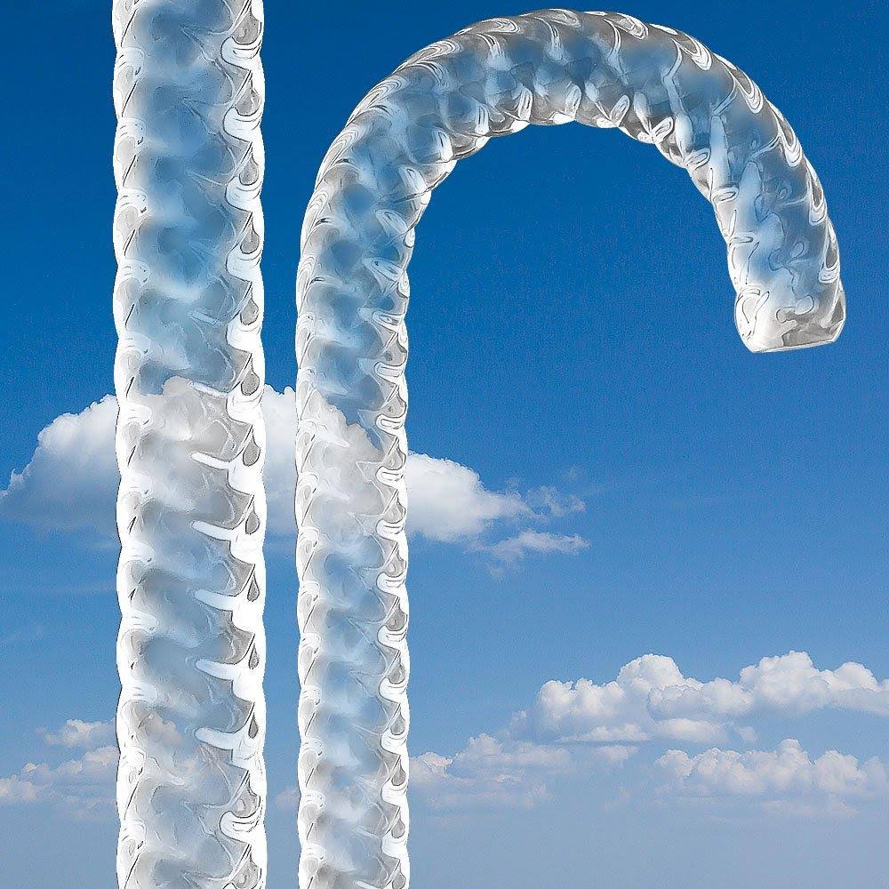 Crystal Ridges Walking Cane with Clear Lucite Shaft T70738