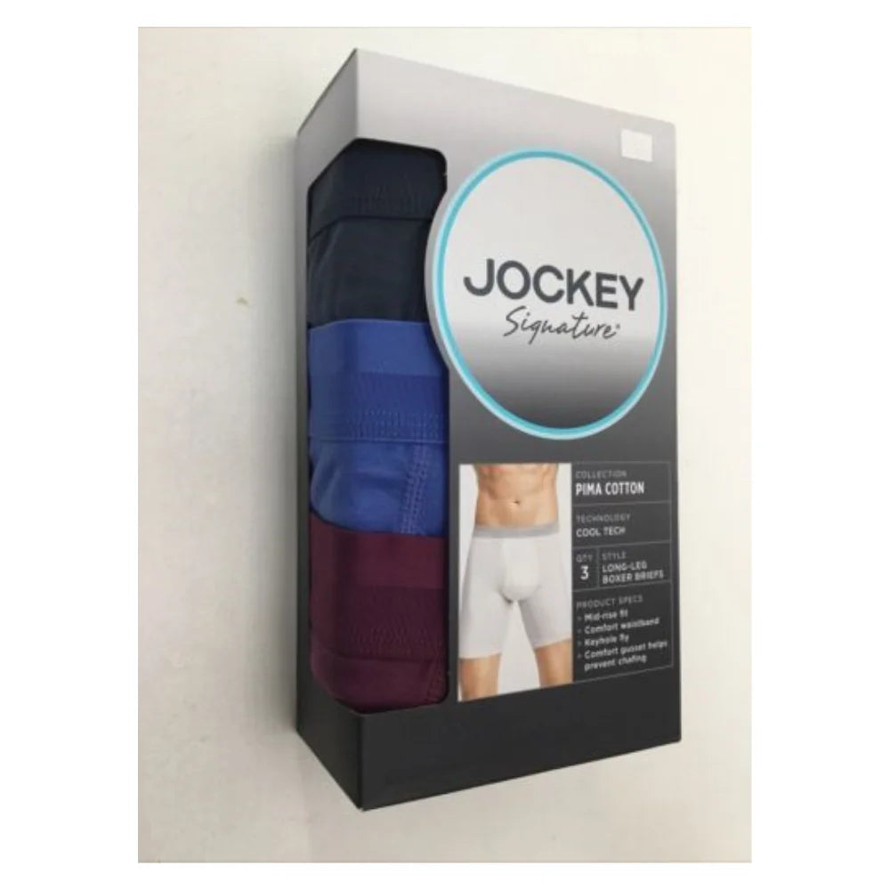 Long-Leg Boxer Briefs 3 Pack Multicolor W61164