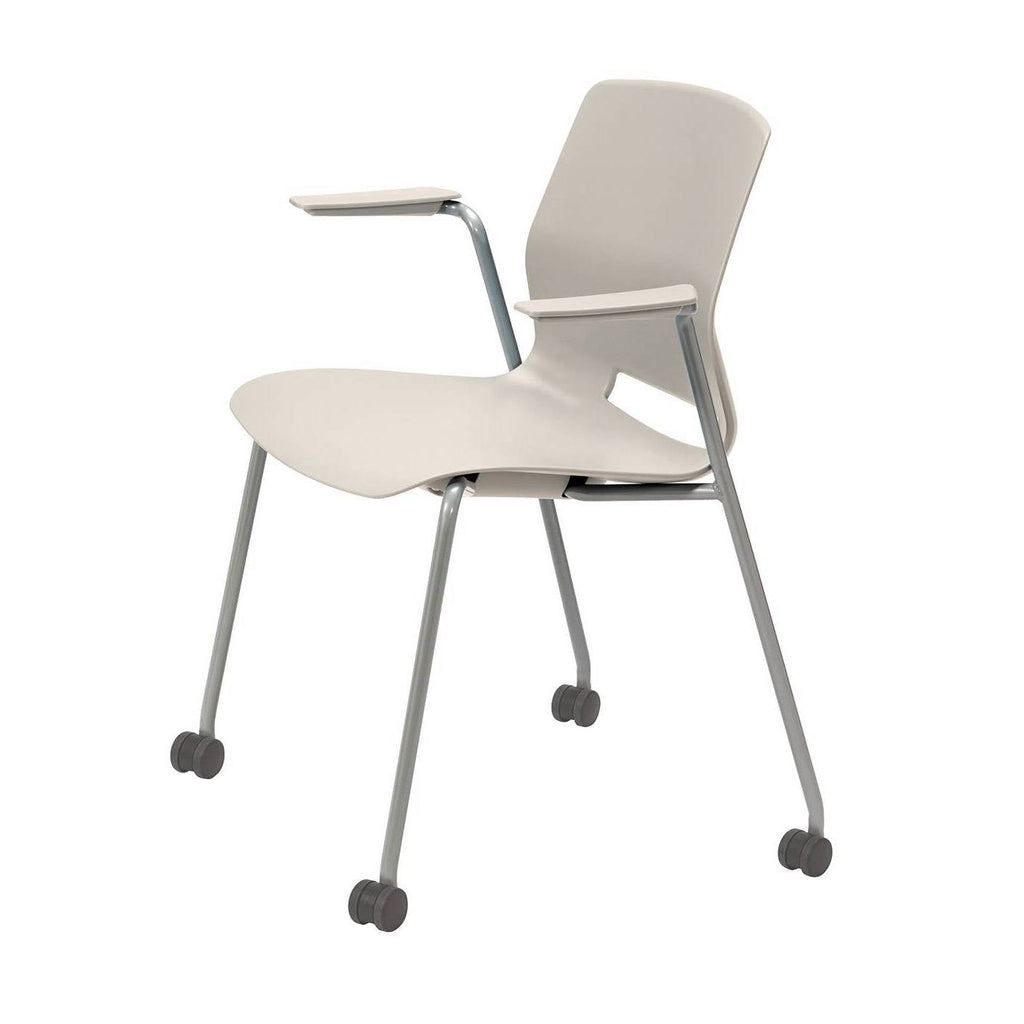 Stacking Arm Chair with Casters G64448
