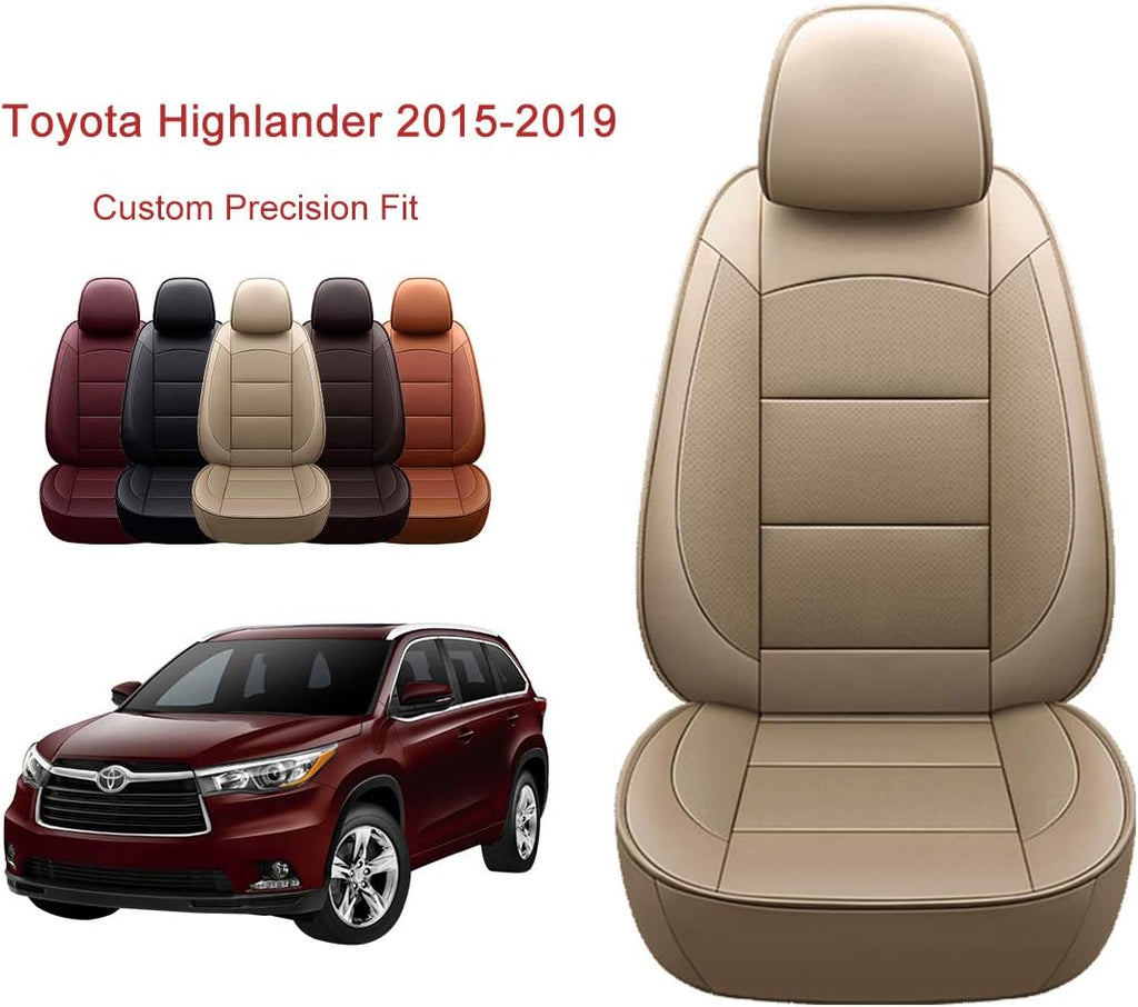 Black PU Leather Seat Cover for Highlander 40/60 Bench 2nd Row C1811